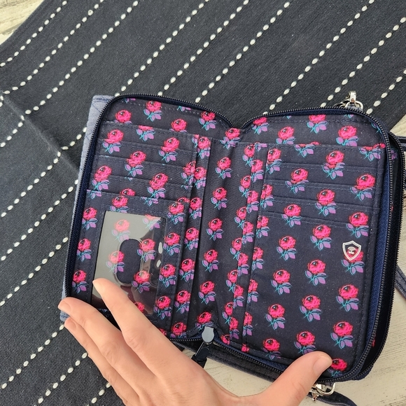 Vera Bradley 3-N-1 Crossbody Bag Moonlight Navy RFID - Picture 3 of 8